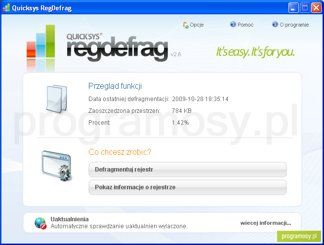 Quicksys RegDefrag Portable